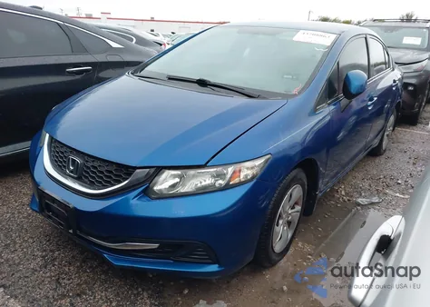 2013 Honda Civic Lx из США, поврежденный, VIN 19XFB2F51DE015526